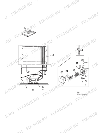 Взрыв-схема холодильника Aeg A62900GSW1 - Схема узла C10 Cold, users manual